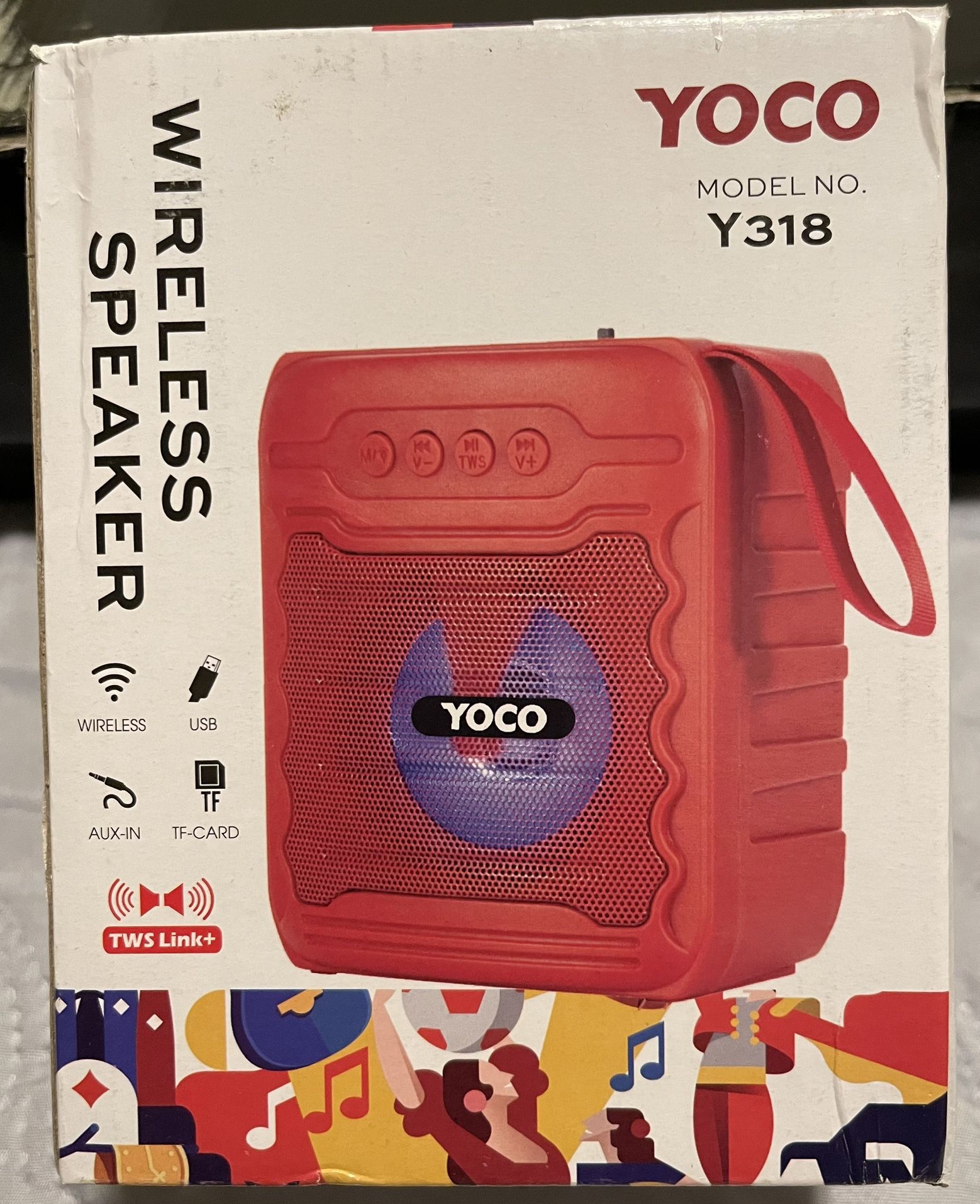 Yoco Wireless Speaker Model Y318 #A24