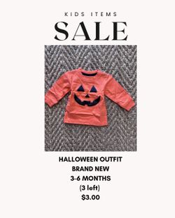 Halloween outfit 3-6 months