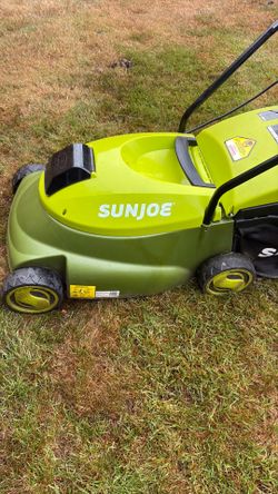 Sunjoe push lawnmower