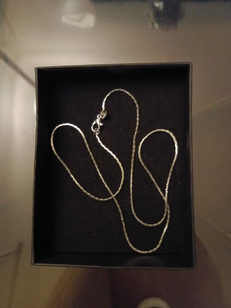 16" 925 Sterling Silver Box Chain