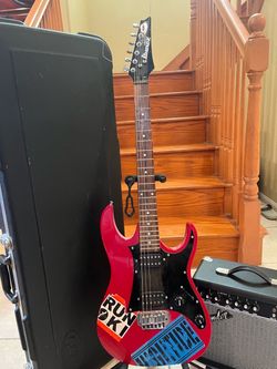 Ibanez Gio Guitar w/ Hardshell Case, Fender Amp