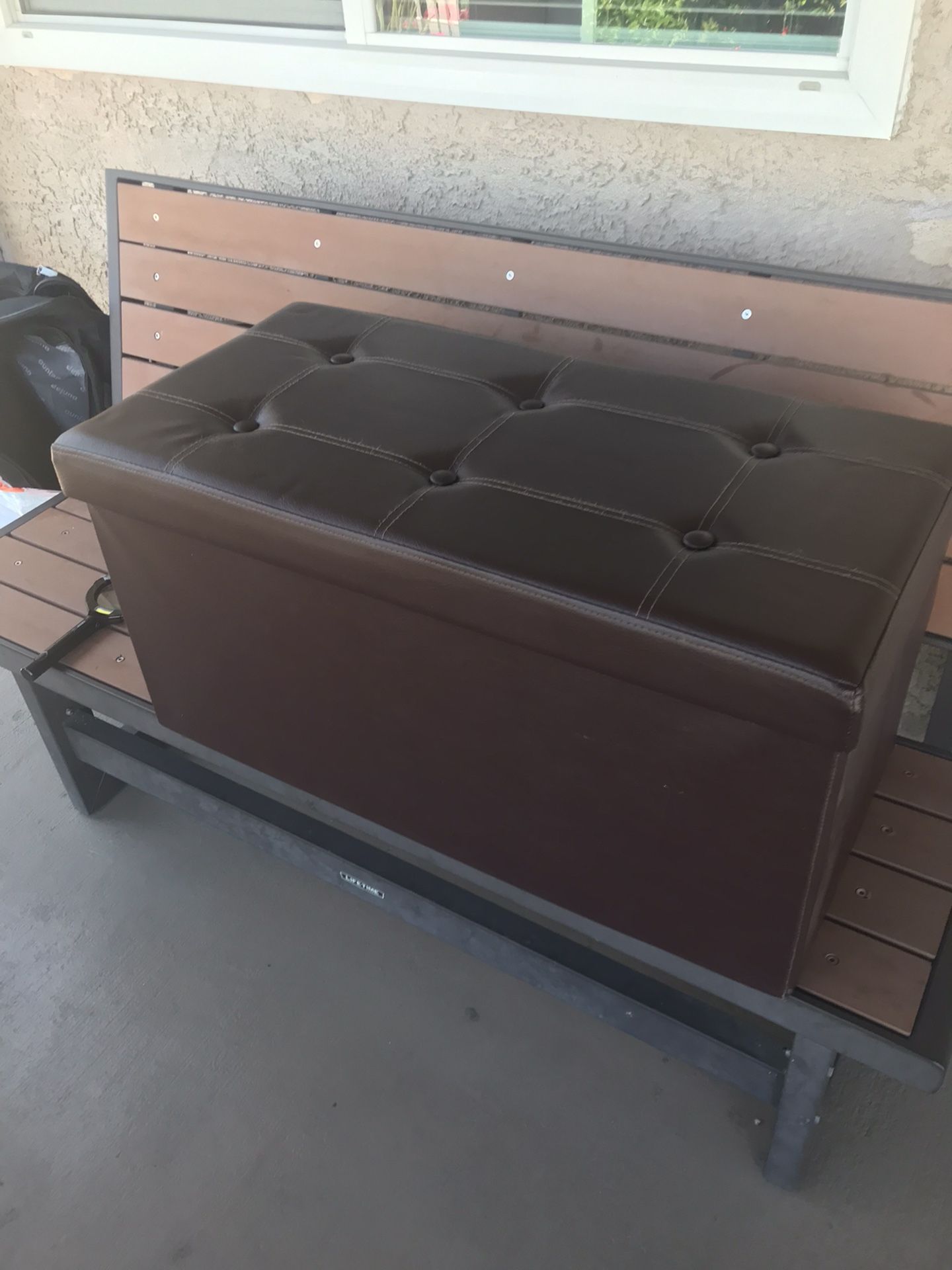 Brown Foot Stool Size 30 L 15 W