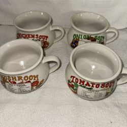 Decorative Soup Bowls Set Of 4