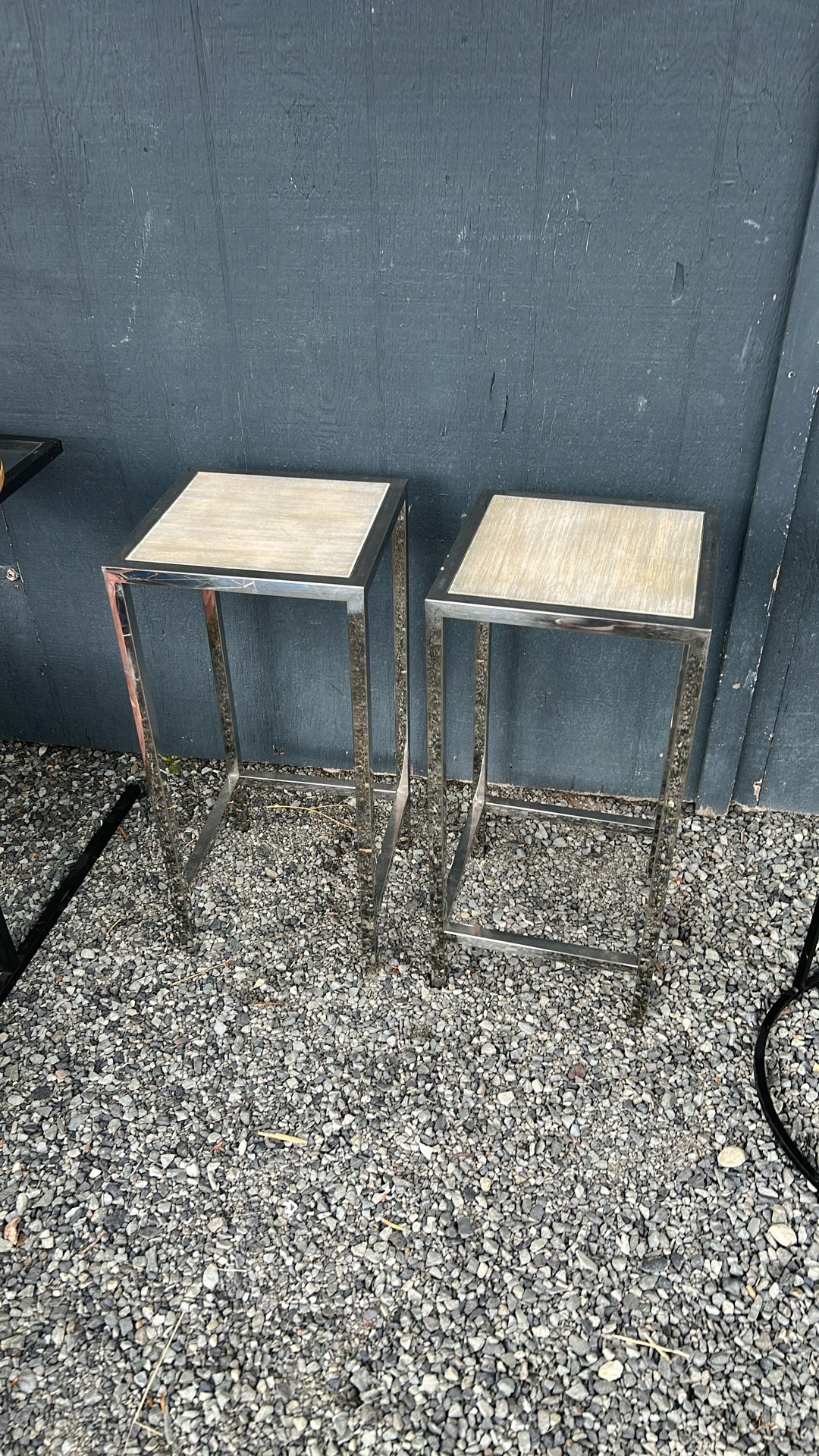 PENDING PICK UP SAT 2:30 Pair Of Tall Side Tables