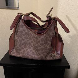 Coach Signature Logo Lori Shoulder Bag