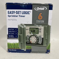 New Orbit 57894 Easy-set Logic 4-Station Indoor/Outdoor Sprinkler System Timer 