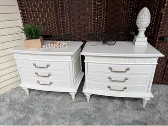 Nightstand set refinished $95 Check out my posts; I have more.