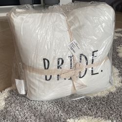 Rae Dunn | NEW Set of Decorative Pillows that say “BRIDE” “GROOM”