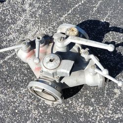 AWG 5 Way Manifold Water Diverting Watering Ball Valve - Fire Fighting