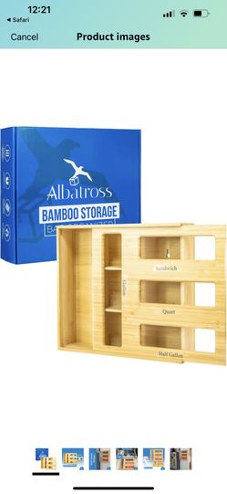 Bamboo Storage Bag Organizer