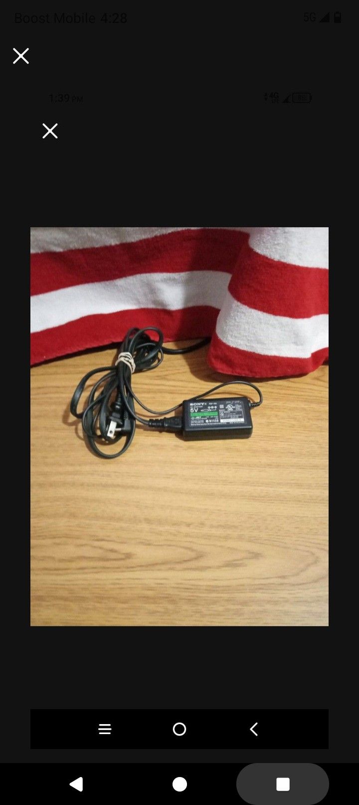 Sony AC Adaptor 5V for PSP 10