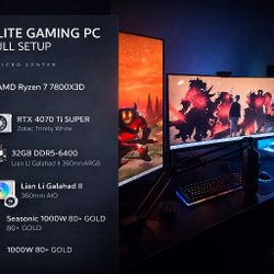 7800X3D / RTX 4070 Ti SUPER | White Micro Center Build (No Mining)