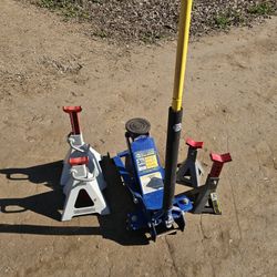 Napa 3 1/2 Ton Floorjack With 4 Jack Stands