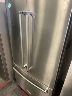 36 wide stainless steel Kitchenaid French door fridge for only $1,000