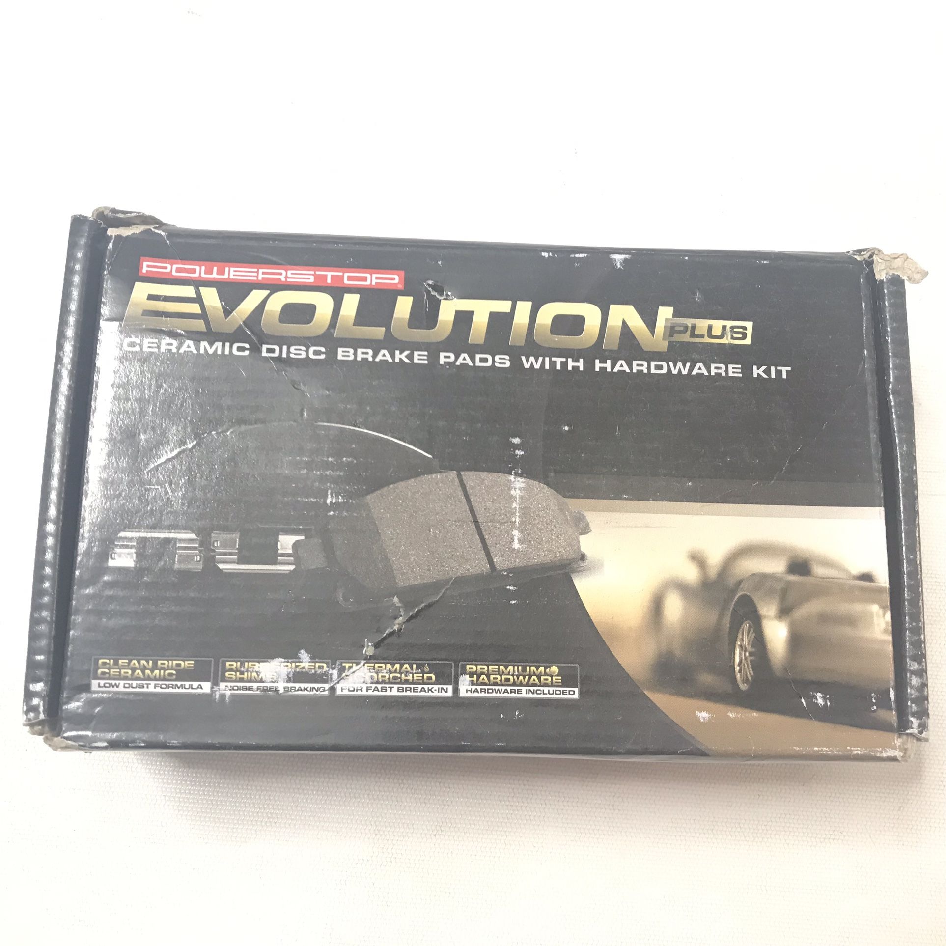 Powerstop Evolution Plus Z17-914 Ceramic Disc Brake Pads With Hardware Kit For Acura ILX Honda Element CRV Accord Civic Pilot