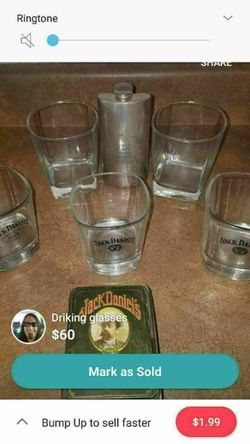 Jack Daniels glasses and cards