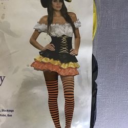 adult halloween costume - candy corn cutie - size XS and S - brand new