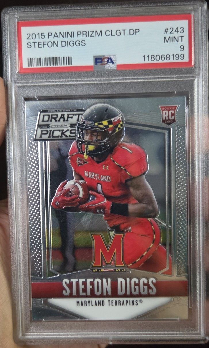 2015 Panini Prizm Collegiate Draft Picks #243 Stefon Diggs - PSA 9