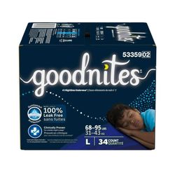 New Unopened Goodnites Pull Ups