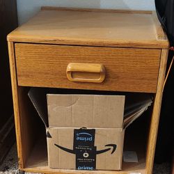 Wood Nightstand