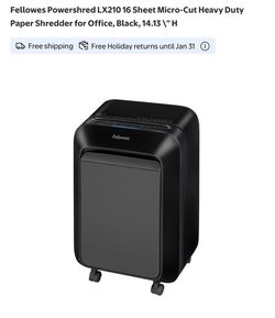 Fellowes Powershred LX210 Micro-Cut Paper Shredder