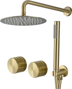 10 Inch Rainfall Shower System Modern 3 Function Concealed Shower Faucet Set with Handheld Shower Head,（$170.99)