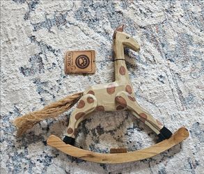 Boyds Wooden Rocking Horse Figurine