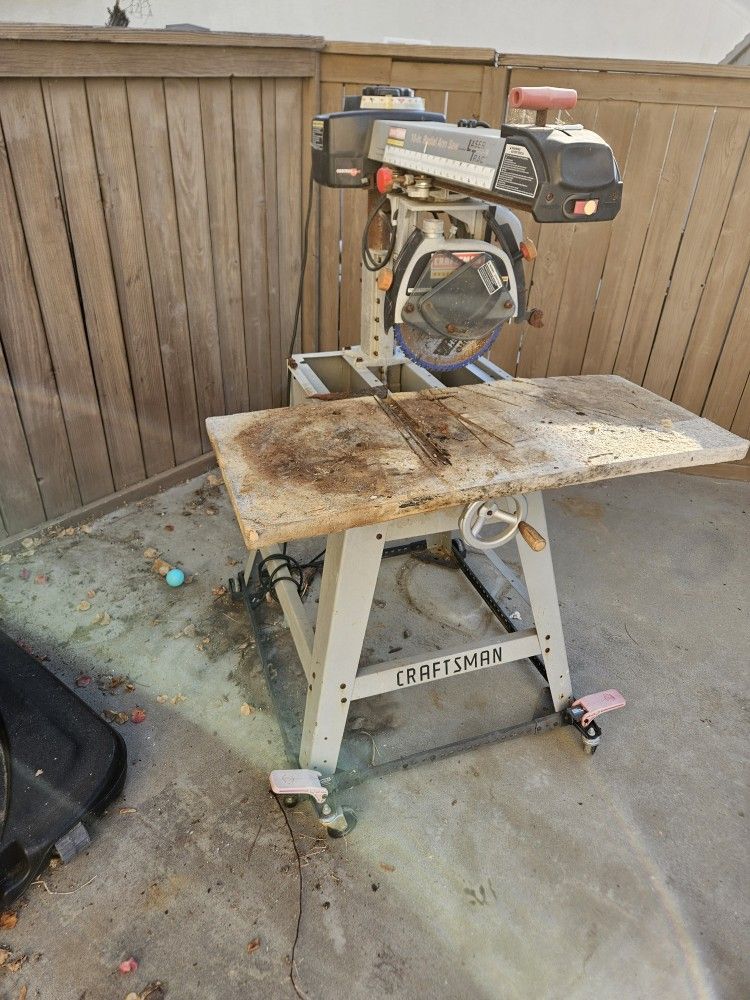 Craftsman Professional Table Saw 10 Inch Radial Arm Saw
