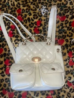 White Mini Backpack