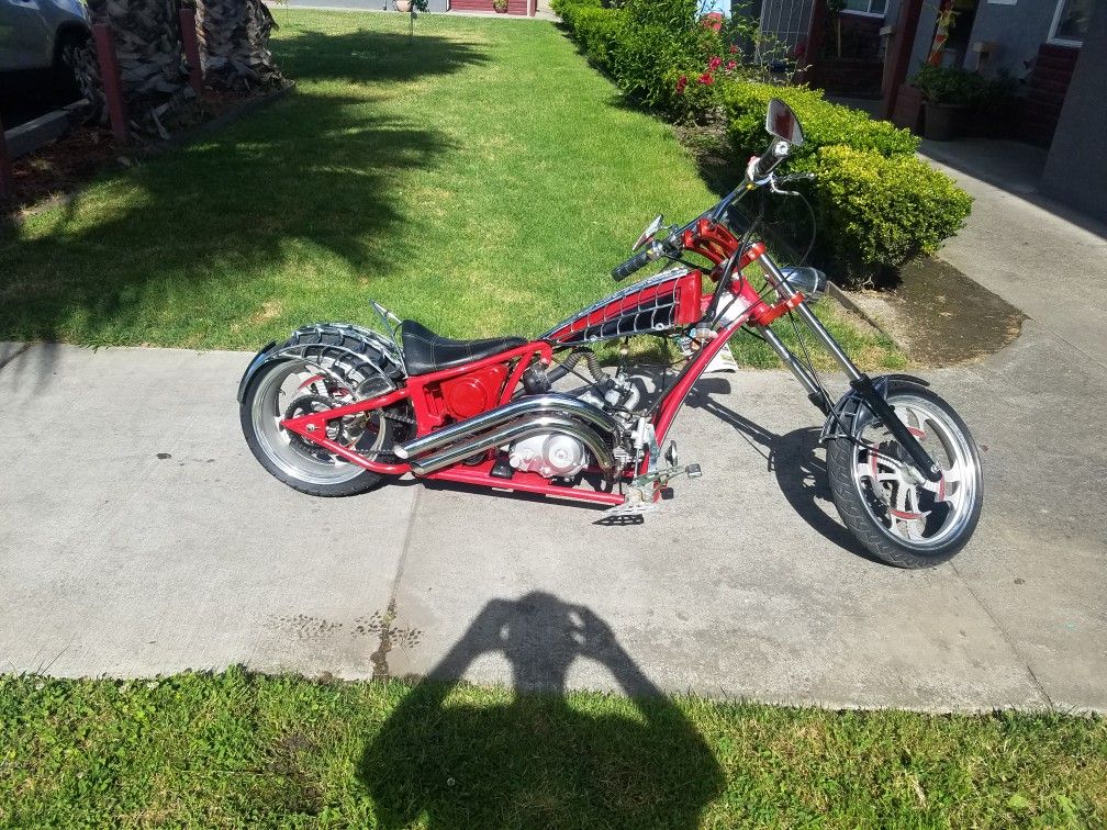 Black widow chopper replica super pocket bike