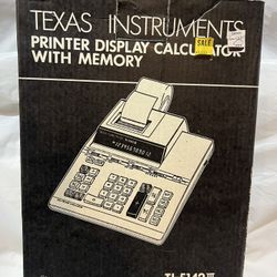TEXAS INSTRUMENTS PRINTER DISPLAY CALCULATOR WITH MEMORY TI-5142 III