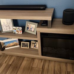 50+ TV stand w/ electric fireplace