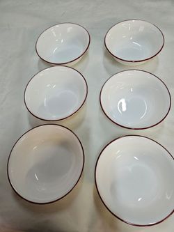 Set of 6 CORELLE bowls