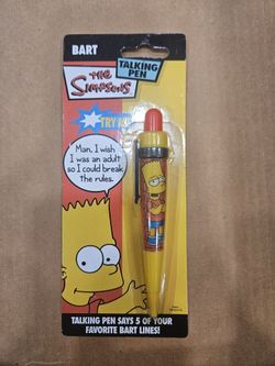 New-Vintage Bart Talking Pen 