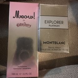 Katy Perry Meow And Mount Blanc Explorer Platinum