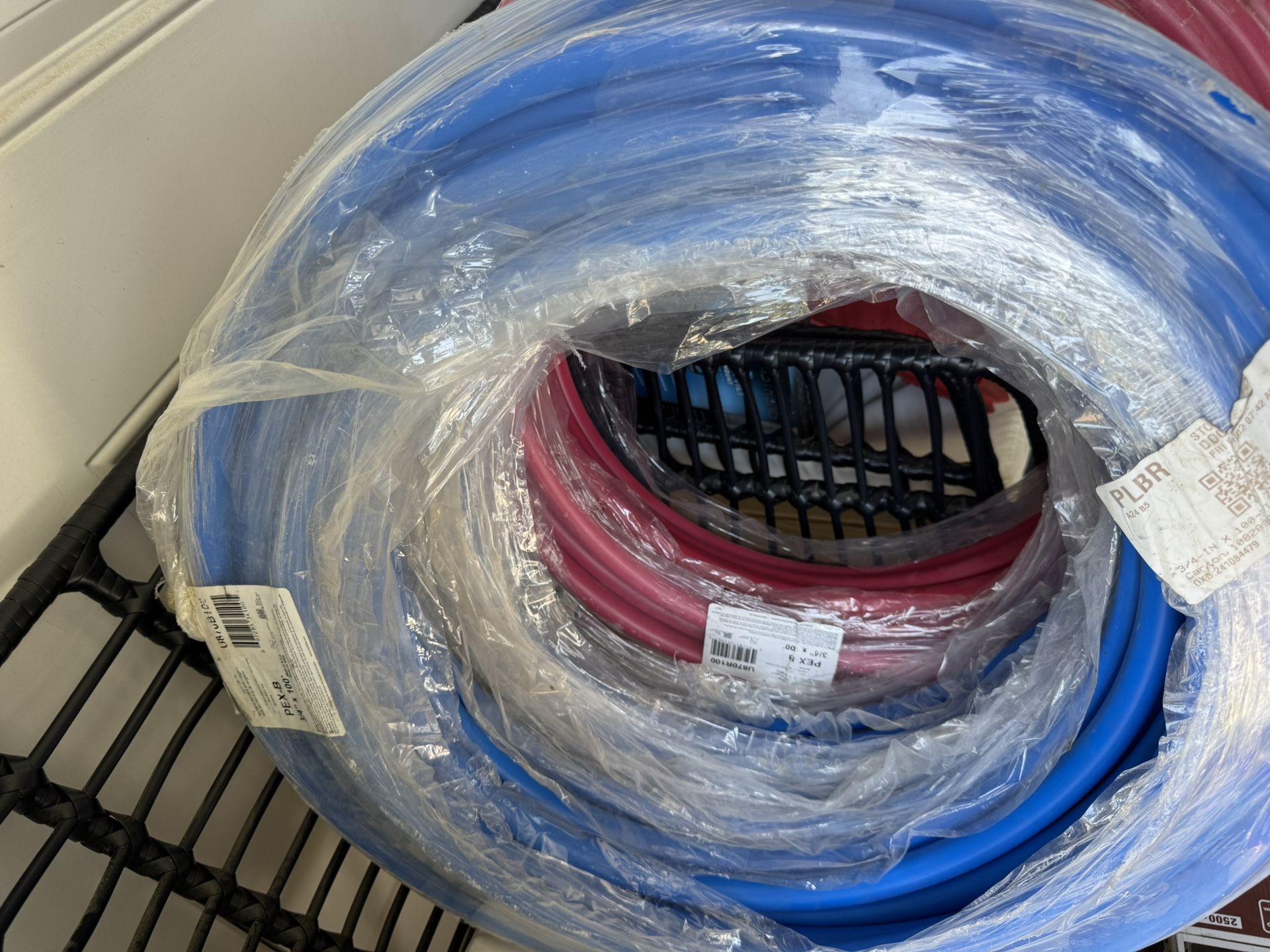 PEX-B Plumbing Tubing Coils (Red & Blue):