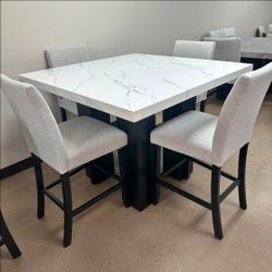 Counter Height Dining Table Set with 4 Chairs $50 down