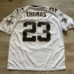 NFL New Orleans Saints Reebok Retired Pierre Thomas   #23 SIZE 52 Men White Gold | Sz 56