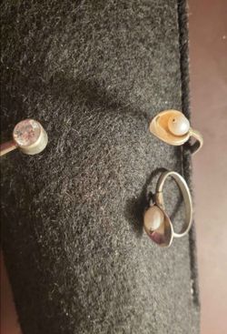 Pulcera y anillo de plata 925 con perla