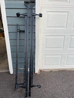 Queen Metal Bed Frame w_Locking Rollers