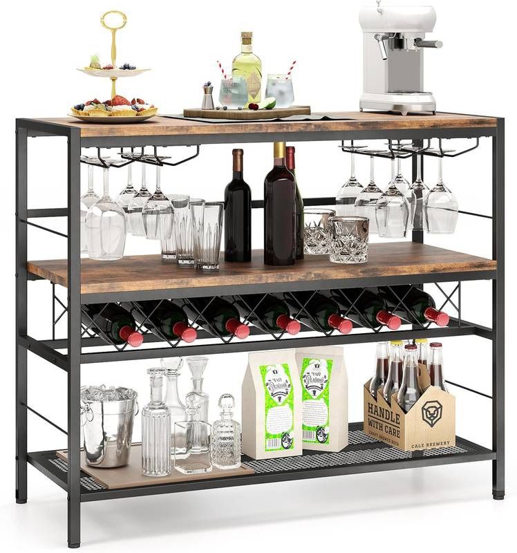 4-Tier Wine Rack Table