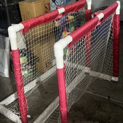 Hockey Net (2) And Hockey Stick (4)