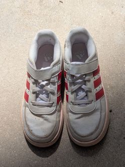 Adidas White and Red Sneakers 13K