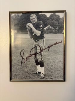 Sonny Jurgenson Washington Redskins 8x10 Autographed Picture
