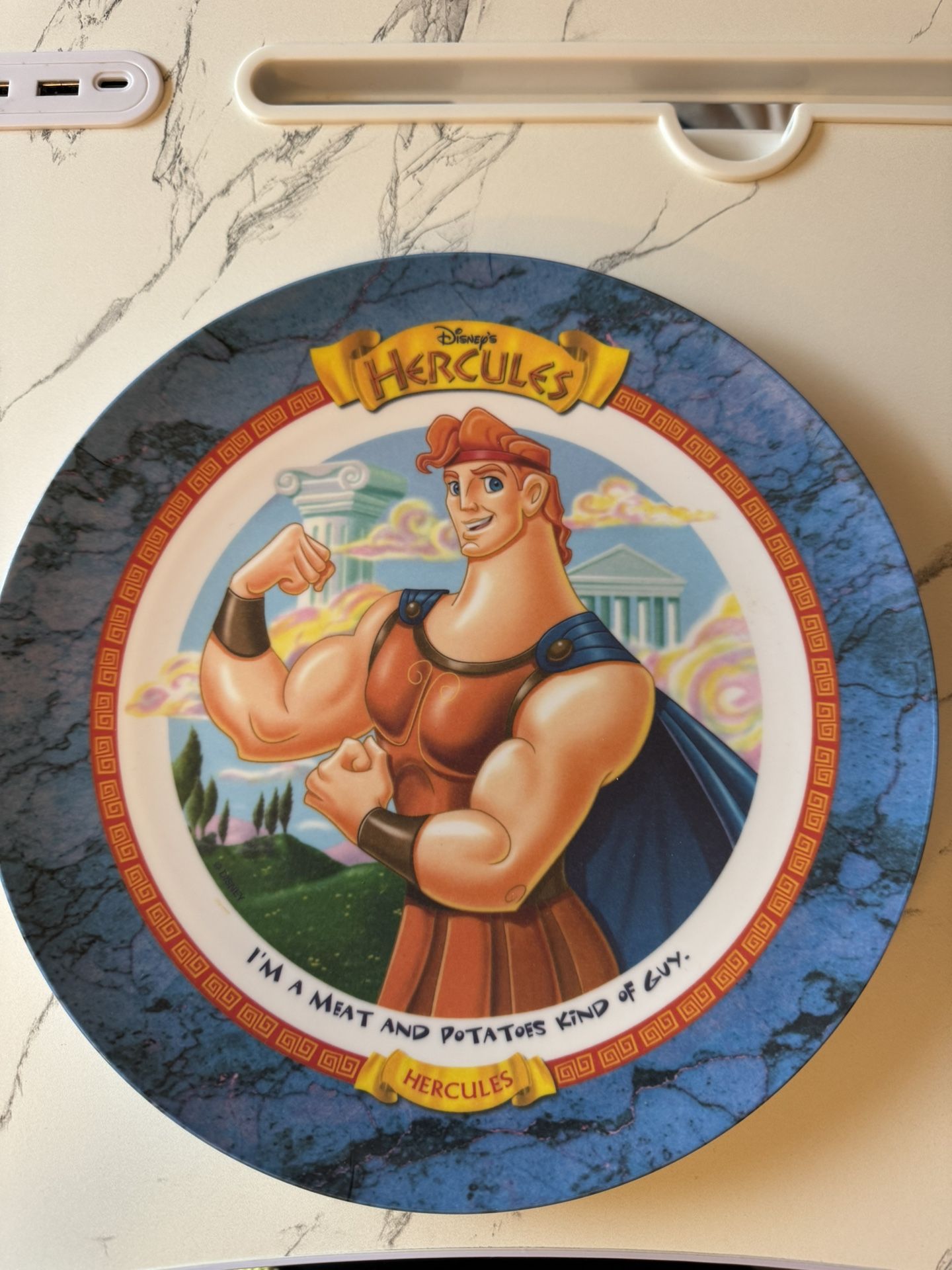 McDonald's Vintage Disney Hercules Plastic Collector Plate 1997 See photos for complete detail and description The product is a McDonald's Vintage