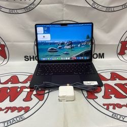 Apple MacBook Air A3113 M3 13.6-inch Laptop Computer, 8C GPU, 8GB RAM, 256GB SSD, Midnight 11059313