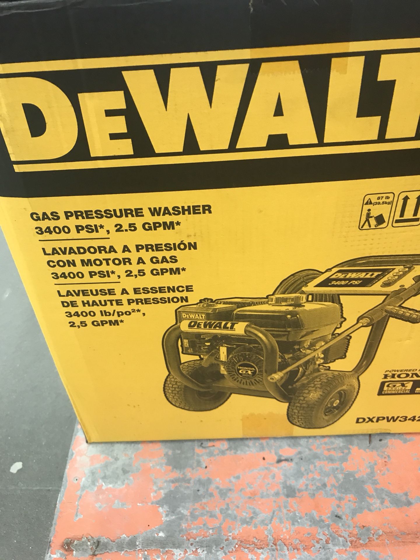 Dewalt 3400 PSI Pressure Washer BRAND NEW (DXPW3425)