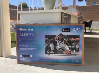 43” Hisense smart 4k Qled hdr tv
