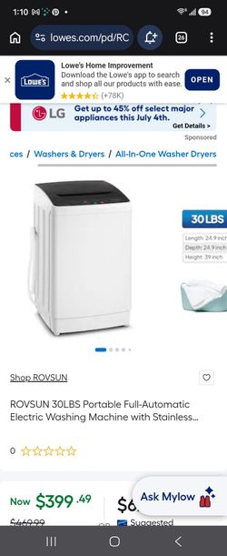 Portable washing machine 30lbs