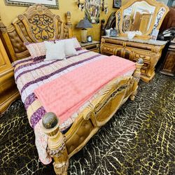 AICO By Michael Amini TREVI King Bedroom Set - GA